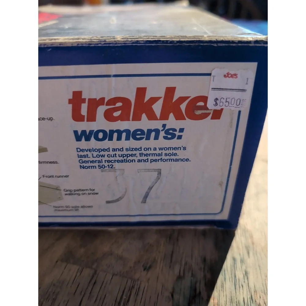 Trak cross country ski boots‎ - Size 6.5 Women's Vintage Original Box